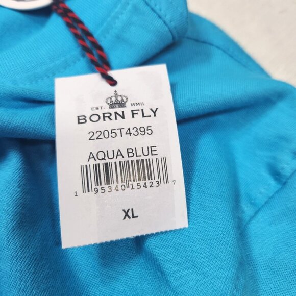 Born Fly Men's  "Fly Zone Carnival" Blue Graphic Print T-Shirt Size XL   (15) - Picture 8 of 10